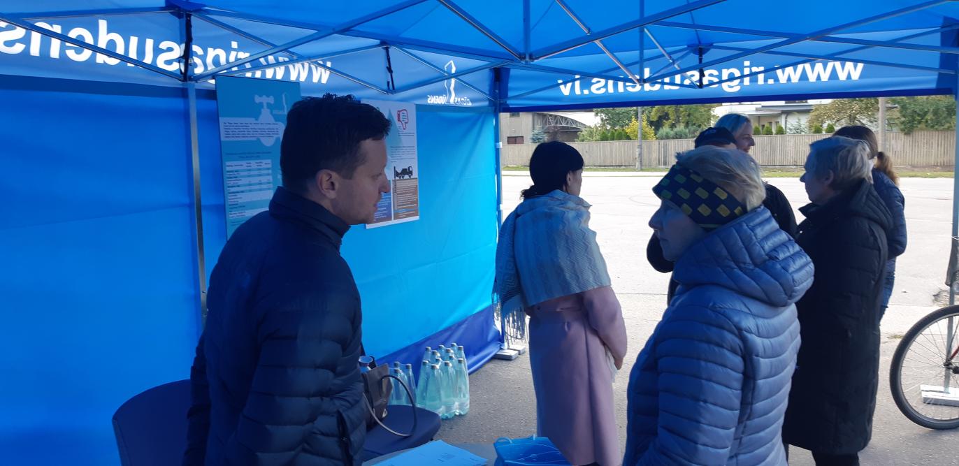 Tikšanās Rīgas ūdens teltī