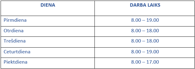 darba laiki